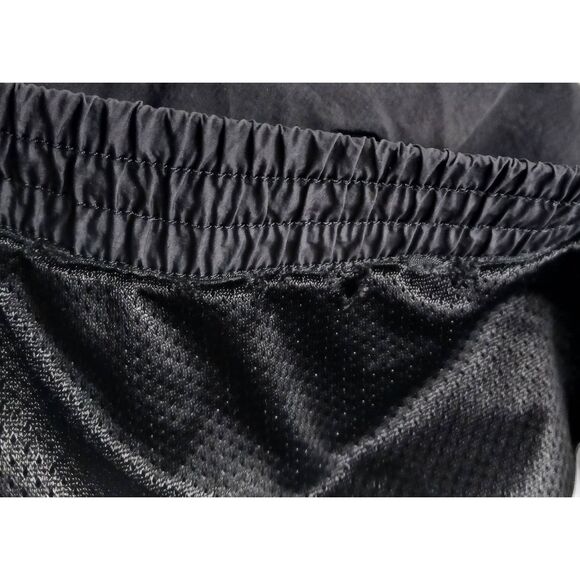 Adidas womens small wind breaker wide leg pants black white stripe baggy - Picture 10 of 10